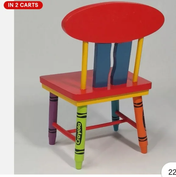 Crayon 🖍️ Chair for PLUSH 🧸 Hallmark 1999 EVC Easter 🐣 Basket 🧺 - Picture 2 of 15